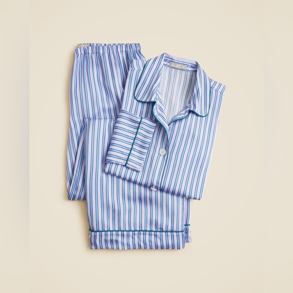 J.Crew Soft-Shine Long Sleeve Pajama Pant Set - Picture 3 of 12